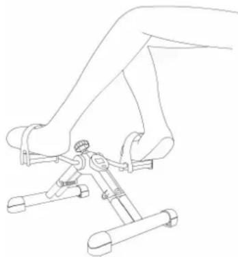 TUNTURI Foldable Minibike - Exercice Jambe - 1