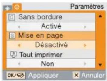 SAMSUNG SPP2040 - Utilisez les boutons Haut et Bas pour atteindre « Mise en page » - 1