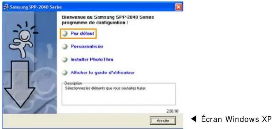 SAMSUNG SPP2040 - Sélectionnez « Par défaut » - 1