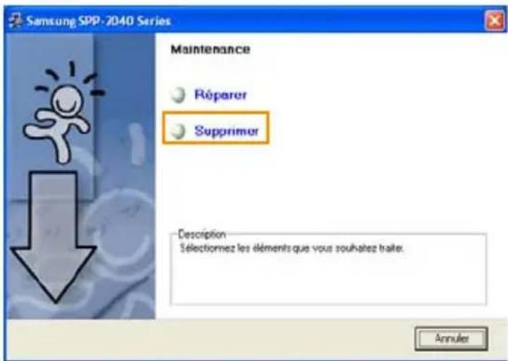 SAMSUNG SPP2040 - Suppression du programme - 1