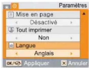 SAMSUNG SPP2040 - Configuration de la langue - 1
