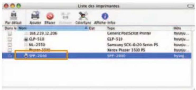 SAMSUNG SPP2040 - Sélectionnez « SPP-2040 » ou « SPP-2020 » puis cliquez sur « Ajouter » - 2
