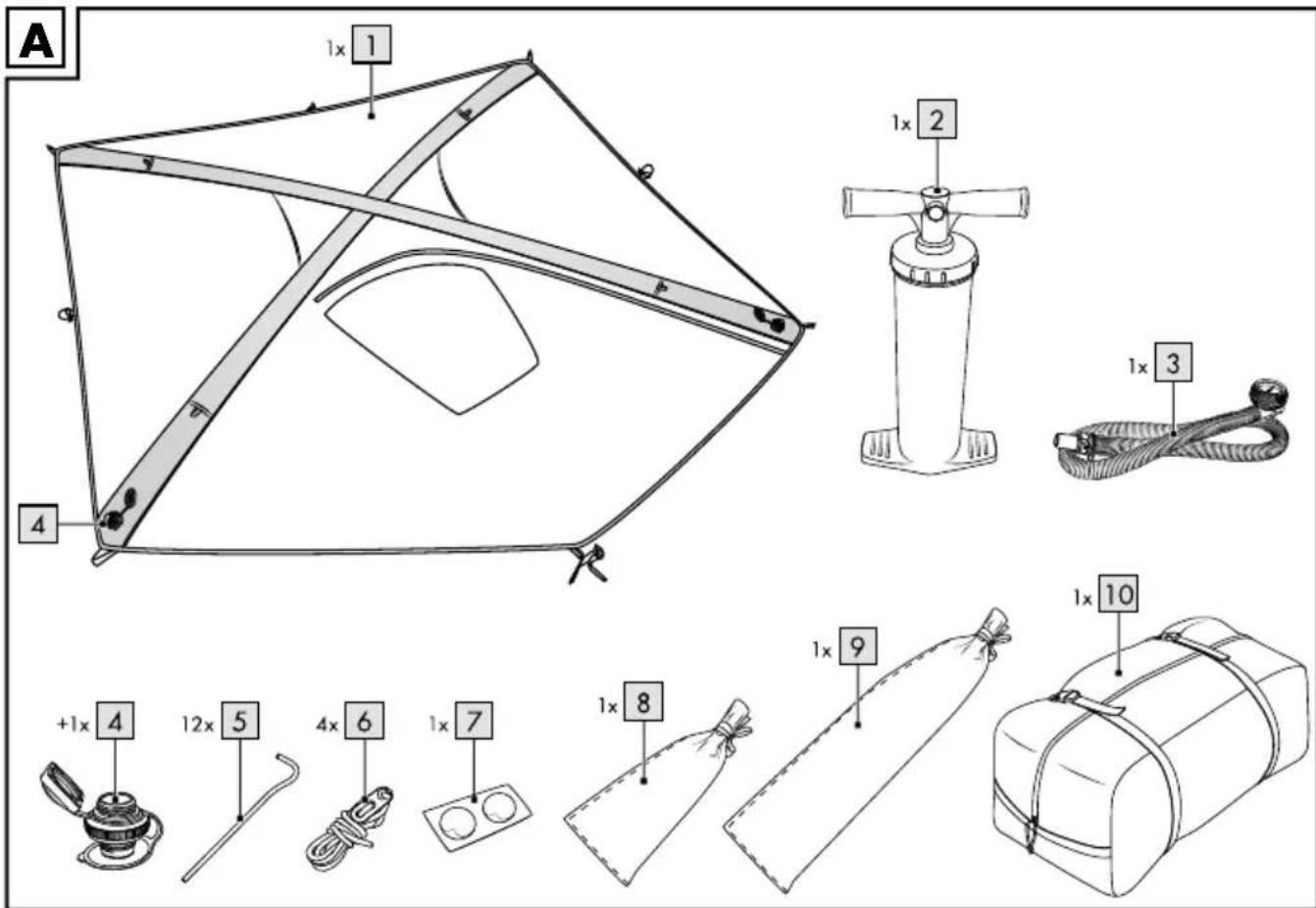 CRIVIT IAN 285955 - 2-PERSOONS TENT - 1