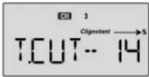Hitec Eclipse 7 - Programmez la fonction Coupure Moteur : - 1