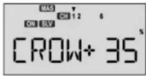 Hitec Eclipse 7 - Programmation du mixeur aérofreins crocodile : - 2