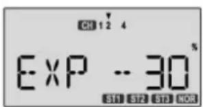 Hitec Eclipse 7 - Programmation des exponentielles - 1