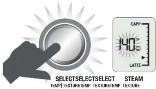 BREVILLE The Oracle BES980 - AJUSTE DE LA TEMPERATURA DE LA LECHE - 1