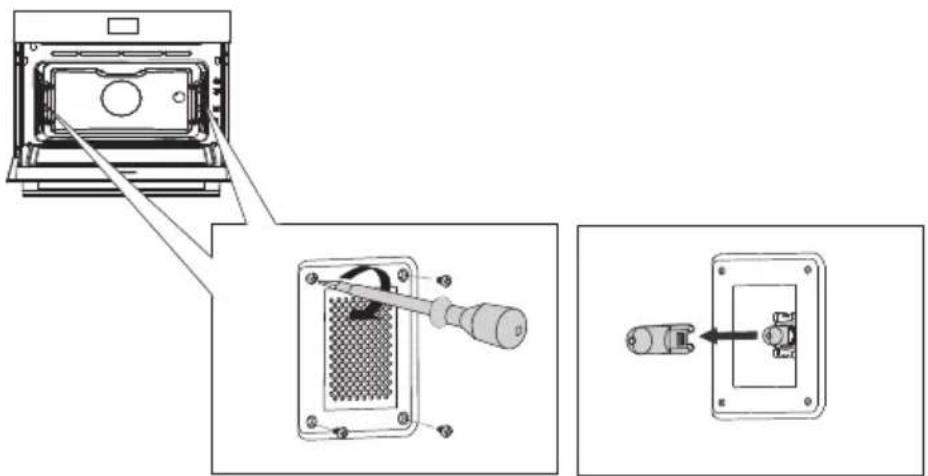 ASKO OCM8487S - Remplacement de la lampe du four - 4
