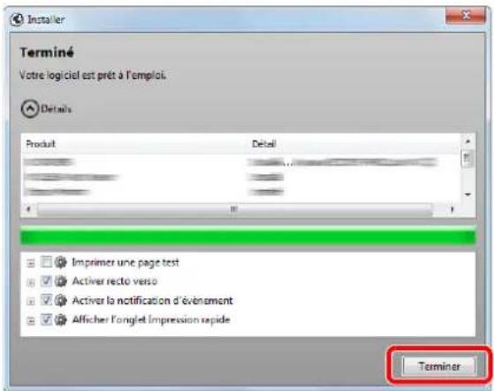 KYOCERA TASKalfa 350ci - Terminer l'installation. - 1