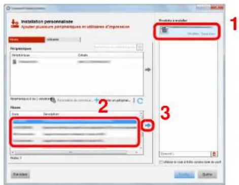 KYOCERA TASKalfa 350ci - Installation en utilisant [Installation personnalisée] - 2