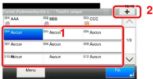 KYOCERA TASKalfa 350ci - Ajouter des touches uniques. - 1