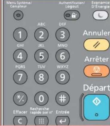 KYOCERA TASKalfa 350ci - Touches du panneau de commande - 8