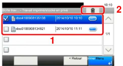 KYOCERA TASKalfa 350ci - Supprimer le document. - 1