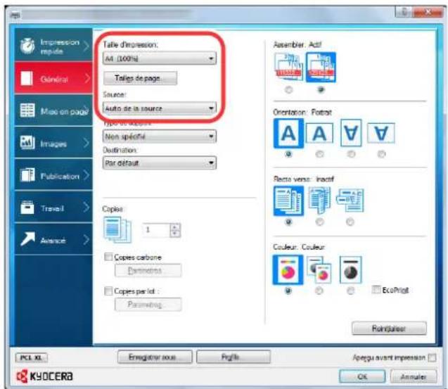 KYOCERA TASKalfa 350ci - Configurer les paramètres. - 2