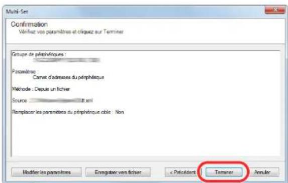 KYOCERA TASKalfa 350ci - Inscription des données du carnet d'adresses sur la machine - 5