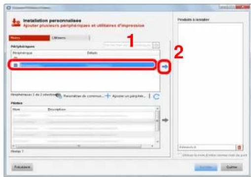KYOCERA TASKalfa 350ci - Installation en utilisant [Installation personnalisée] - 1