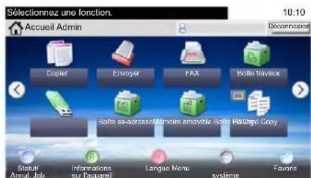 KYOCERA TASKalfa 350ci - Affichage des touches ne pouvant pas être réglées - 4