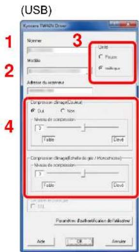 KYOCERA TASKalfa 350ci - Configurer le pilote TWAIN. - 2
