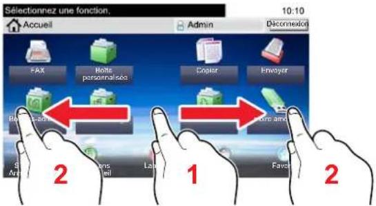 KYOCERA TASKalfa 350ci - Modification de l'écran d'accueil (page 2-14) - 2