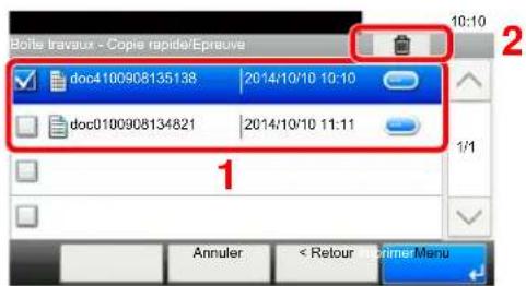 KYOCERA TASKalfa 350ci - Supprimer le document. - 1