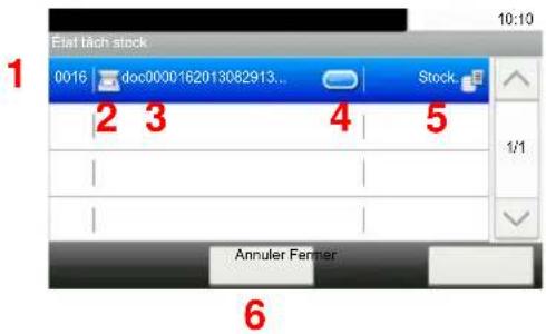 KYOCERA TASKalfa 350ci - Écran État tâche stock. - 1