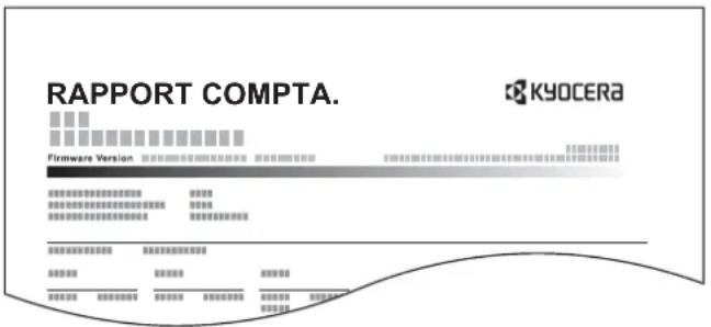 KYOCERA TASKalfa 350ci - Impr. rapport compteurs - 1