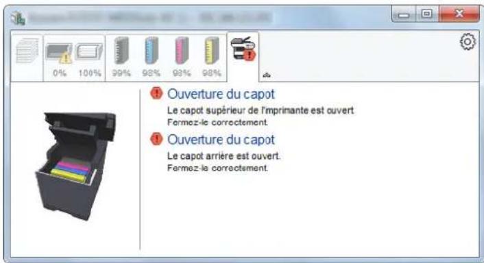 KYOCERA TASKalfa 350ci - Onglet Alerte - 1