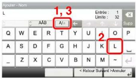 KYOCERA TASKalfa 350ci - Entrer "List" (espace). - 1