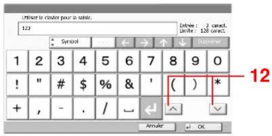 KYOCERA TASKalfa 356ci - Écran de saisie des nombres/symboles - 1