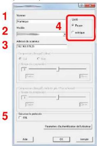 KYOCERA TASKalfa 356ci - Configurer le pilote TWAIN. - 1