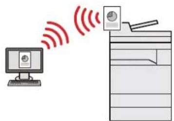 KYOCERA TASKalfa 356ci - Installer la machine sans se souciere des cables reseau (reseau sans fil) - 1