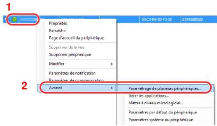 KYOCERA TASKalfa 356ci - Inscription des données du carnet d'adresses sur la machine - 1