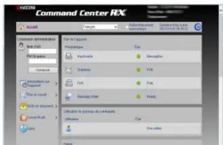 KYOCERA TASKalfa 356ci - Effectuer des opérations à distance (Command Center RX) - 1