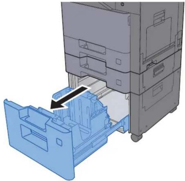KYOCERA TASKalfa 356ci - Sortir entiement le magasin de la machine. - 1