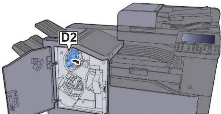KYOCERA TASKalfa 356ci - Ouvrir le guide du convoyeur (D2). - 4