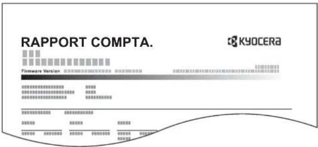 KYOCERA TASKalfa 356ci - Impr. rapport compteurs - 1