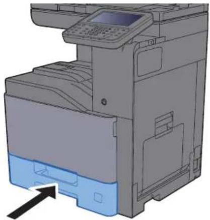 KYOCERA TASKalfa 356ci - Repousser doucement le magasin à l'intérieur. - 1