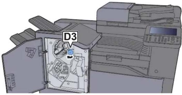 KYOCERA TASKalfa 356ci - Ouvrir le guide du convoyeur (D2). - 2