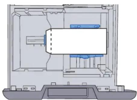 KYOCERA TASKalfa 356ci - Charger les enveloppes avec la face à imprimer vers le haut. - 1