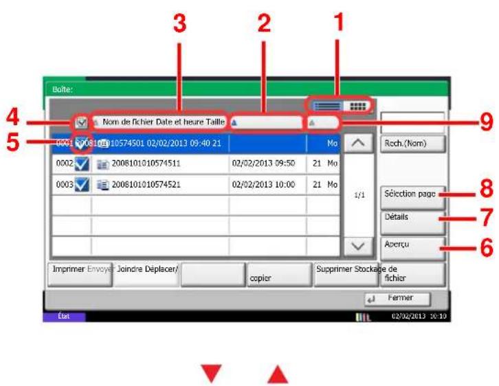 KYOCERA TASKalfa 356ci - Listedesdocuments - 1