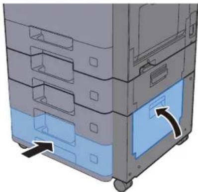 KYOCERA TASKalfa 356ci - Remetre le capot droit 3 et le magasin 4 en place. - 1