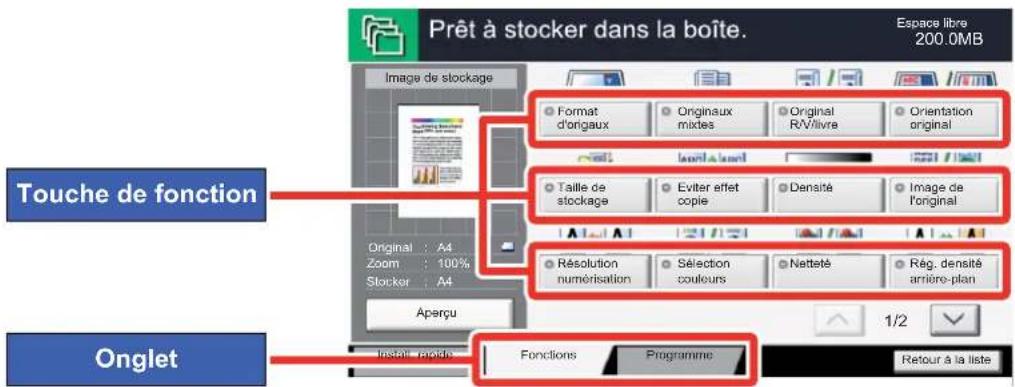 KYOCERA TASKalfa 356ci - Boîte personnalisée (Stocker fichier, Impression, Envoyer) - 1
