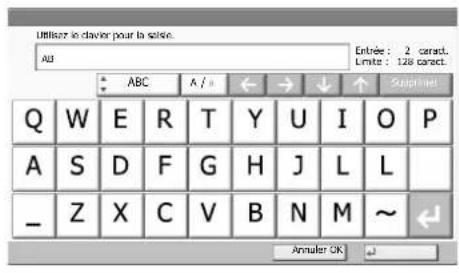 KYOCERA TASKalfa 356ci - Écran de saisie en majuscules - 1
