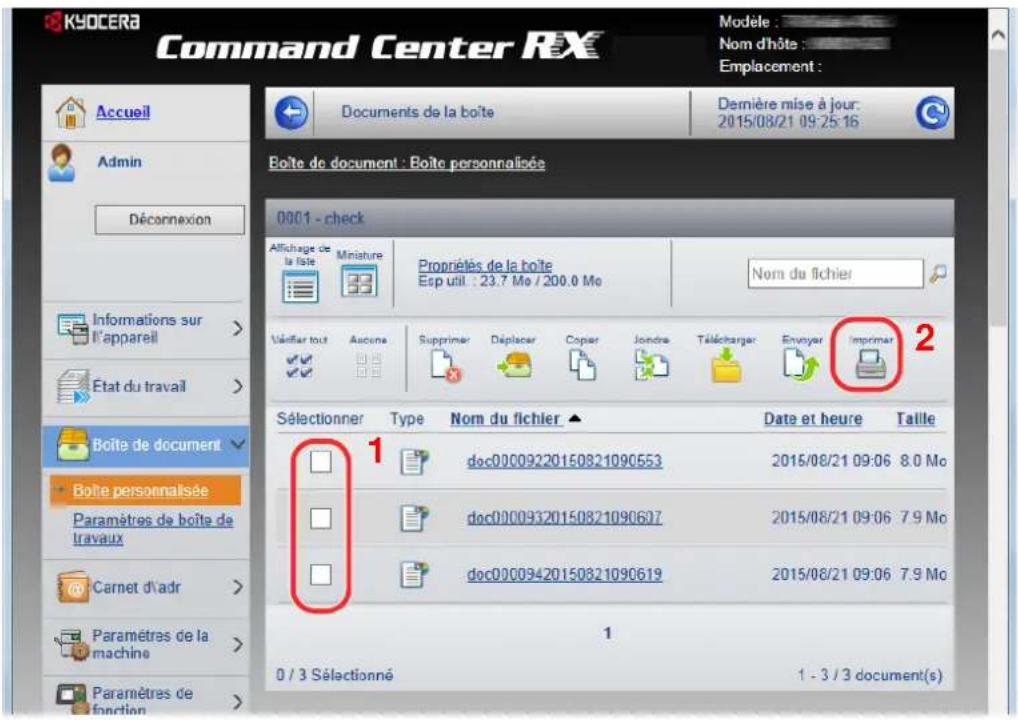 KYOCERA TASKalfa 356ci - Imprimer le document. - 1