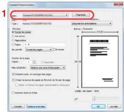 KYOCERA TASKalfa 356ci - Configurer les paramètres. - 1