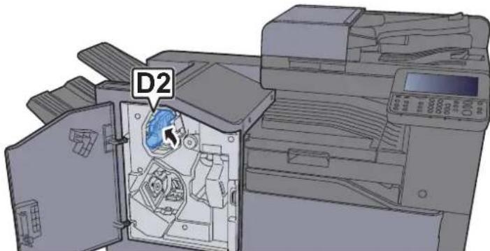 KYOCERA TASKalfa 356ci - Ouvrir le guide du convoyeur (D2). - 1