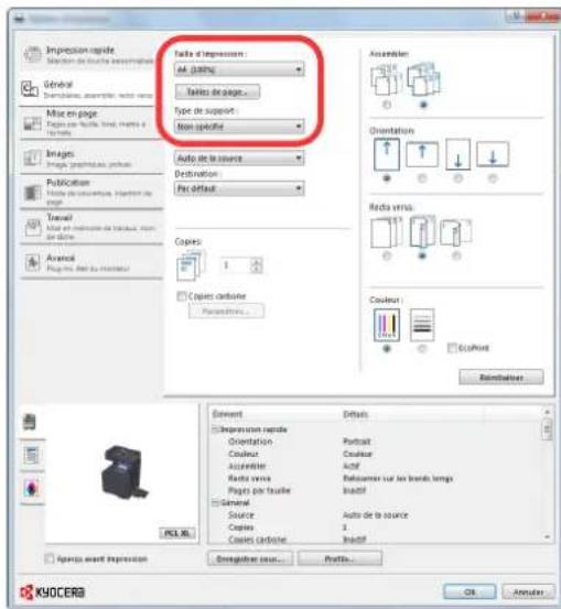 KYOCERA TASKalfa 356ci - Configurer les paramètres. - 2