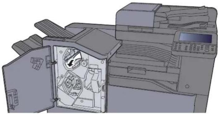 KYOCERA TASKalfa 356ci - Ouvrir le guide du convoyeur (D1). - 3