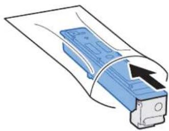 KYOCERA TASKalfa 356ci - Placer la cartouche de toner usage dans le sachet en plastique. - 1