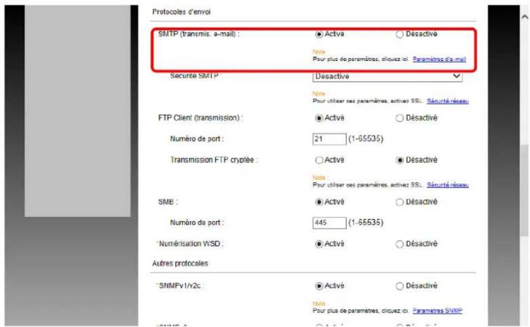 KYOCERA TASKalfa 356ci - Configurer les paramètres. - 1